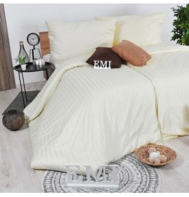 EMI krémszínű damaszt ágyneműhuzat, A standard egyszemélyes ágy szett tartalma: 1x 140x200 + 1x 70x90