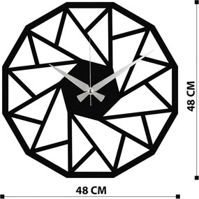 Enzoclock fém falióra, 48×48 cm – S007