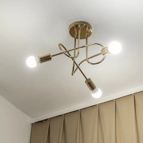 OXFORD felületre szerelt mennyezeti csillár 3xE27/15W/230V arany