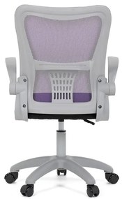 Gyerek forgószék lila hálós háttámlával. KA-K2008 PUR