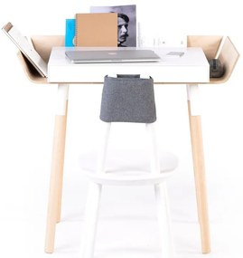 My Writing Desk fehér íróasztal 1 fiókkal - EMKO