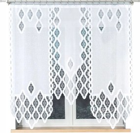 Fehér jacquard kész panel kész jacquard függöny 160x160 mintával