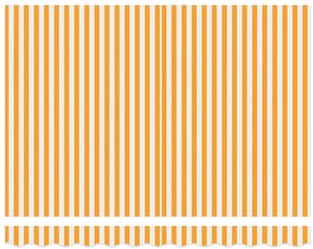 Kézi Behúzható Napellenző Sárga és Fehér 300x250 cm