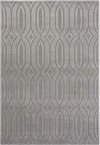 Modern szürke plüss szőnyeg nappaliba 200x290