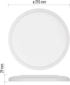 LED Mennyezeti lámpa FLORI LED/18W/230V 4000K fehér átm. 29 cm