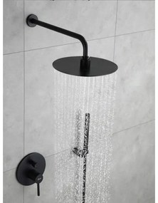 REA-P4100 - LUNGO falba süllyesztett csaptelepes zuhanyszett, fekete