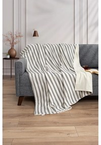 Fehér-antracitszürke takaró 150x190 cm Soren Wellsoft – Mijolnir
