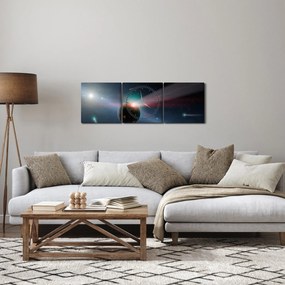 Aszteroida képe (órával) (90x30 cm)