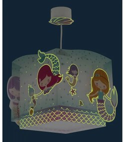 Dalber 63442 - Gyermek csillár MERMAIDS 1xE27/60W/230V