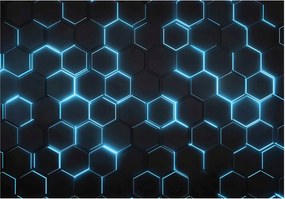 Fotótapéta Fiúknak Hexagonok 3D Gaming Tapéta Gyerekszobába 200x140