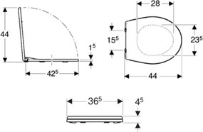 Kolo K90111000 - WC-ülőke Rekord duroplast/fehér