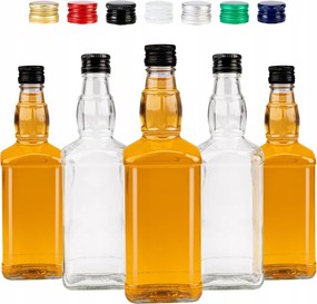 10 db-os Daniels 0,5L-ES Üvegpalack Készlet Whisky Gin Tinktúrák Gyümölcslevek Alkohol