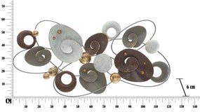 Planet fali fémdekoráció, 120 x 58 cm - Mauro Ferretti