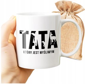 Nyomott Mintás Bögre Vadász Apuka Aki Vadász Erdő Ajándék Print