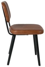 Konyakbarna étkezőszék Jake Worn – White Label