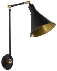 Fekete fali lámpa ø 20 cm Chicago – Opviq lights