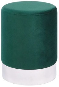 Zöld bársonypuff 36 x 44 cm BRIGITTE Beliani