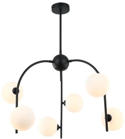 ITALUX MDM-3800-6-BK-W CELINE Glamour Csillár Fehér, Fekete G9 IP20