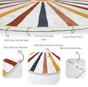Mosható-robotporszívóval tisztítható kerek szőnyeg ø 120 cm Comfort – Mila Home