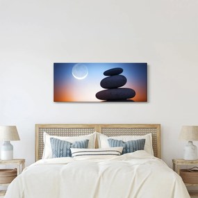 Egymásra halmozott kövek képe (120x50 cm)