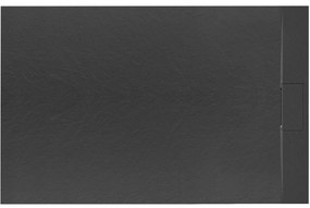 Zuhanytálca Bazalt Black 90x120