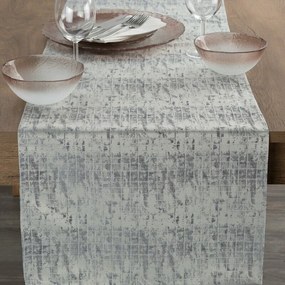 Alina jacquard asztali futó Ezüst 40x140 cm