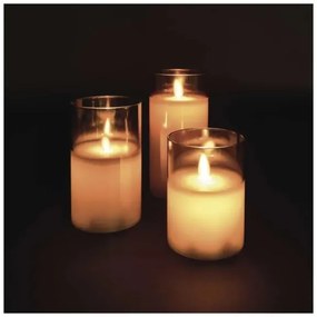 3 darabos LED gyertya szett LED/6xAA