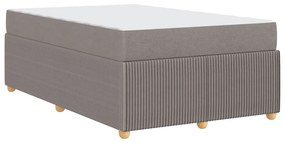 Ágykeret matraccal matracmal Tópszínű 120 x 190 cm szövet