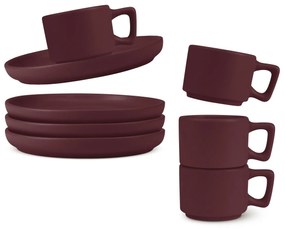 BerlingerHaus Espressócsésze-készlet alátéttel Leonardo 100 ml, 4+4 db