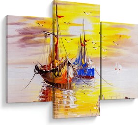 Kép - A csónak festménye (90x60 cm)