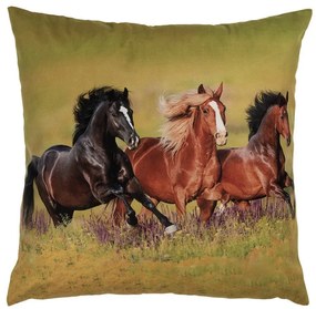 Lovas díszpárna párnahuzat 45x45 cm