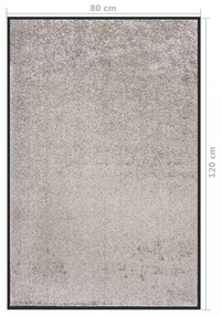 szürke lábtörlő 80 x 120 cm