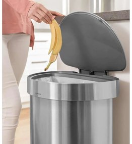 Rozsdamentes acél pedálos szemetes 45 l - simplehuman