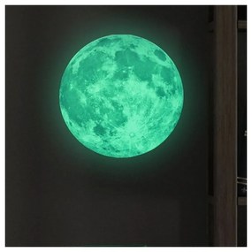 Real Moon sötétben világító falmatrica - Ambiance