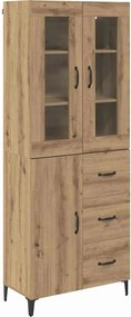 vidaXL Magasfiú fiókkal Artisan tölgy 69,5 x 34 x 180 cm Faanyag