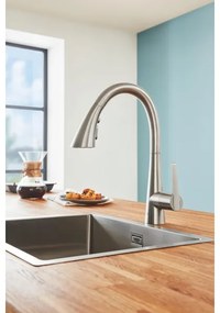 GROHE 32294DC2 - ZEDRA mosogató csaptelep, nemesacél