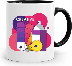 Fekete Bögre Ajándék Kreatív Grafikusoknak fényképes nyomtatással