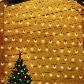 Fényháló függöny fényfüzér esküvői fali LED-es fotók 3 × 2m