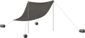 vidaXL szürke strandnapernyő homokrögzítőkkel 214 x 236 cm