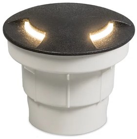 Modern kültéri talajszpot fekete LED-del, IP67 - Ceci 2