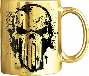 Arany Bögre Nyomtatott Koponya Kávéscsésze Fém Nyomat