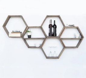 Fali polc, 40 cm – Hex003