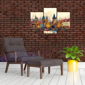 Kép - Ősz a festett városban (90x60 cm)