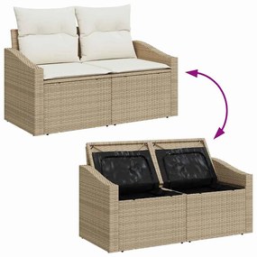Kert étkező szett párnával tárolóval 8 pcs Beige és krém
