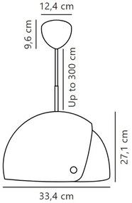 DFTP by Nordlux - Csillár zsinóron állítható lámpabúrával ALIGN 1xE27/15W/230V