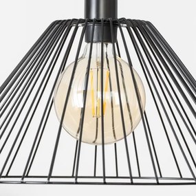 Brilagi - LED függeszték zsinóron CERIA WIRE 1xE27/40W/230V átmérő 45 cm fekete