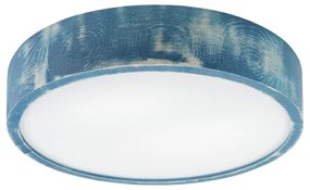 Brilagi - PINO mennyezeti lámpa 2xE27/15W/230V, fenyő/kék, átmérő 37,5 cm
