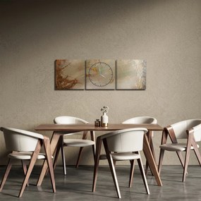 Kép - Texturált absztrakció (órával) (90x30 cm)
