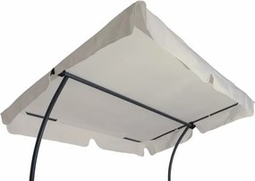 GARTHEN Kerti nyugágy tetővel-kerekekkel  202 x 139 x 152 cm