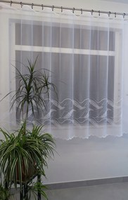 Mg Függöny jacquard Toll 35808 Fehér 200x250cm készre varrt M